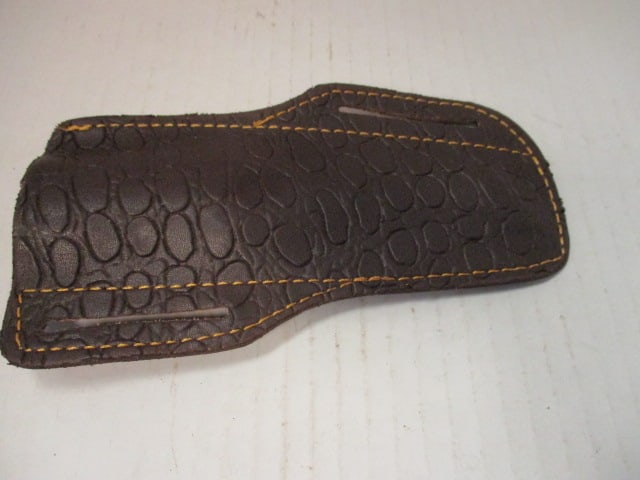 Curved Damascus Steel Blade with Wood Handle - 6