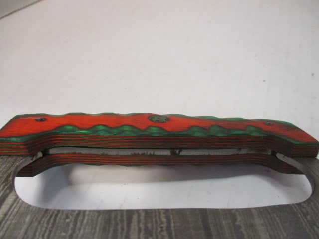 Traditional Damascus Steel Ulu with Wood Handle - 5