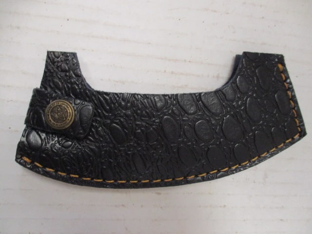 Traditional Damascus Steel Ulu with Wood Handle - 6