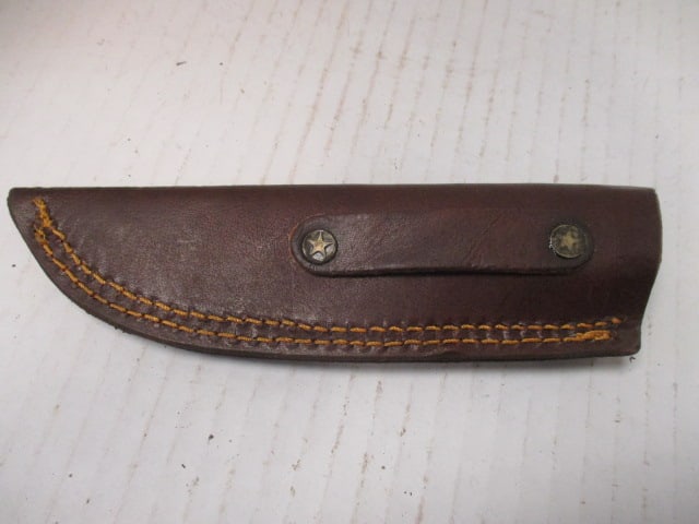 Damascus Steel Fixed Blade with Resin/Wood Handle - 7