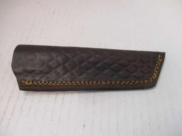Textured Fixed Blade with Two-Tone Wood Handle - 6
