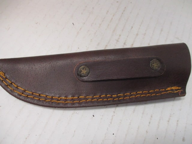 Textured Curved Fixed Blade with Resin Handle - 7