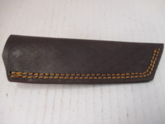 Textured Fixed Blade with Two-Tone Wood Handle - 6