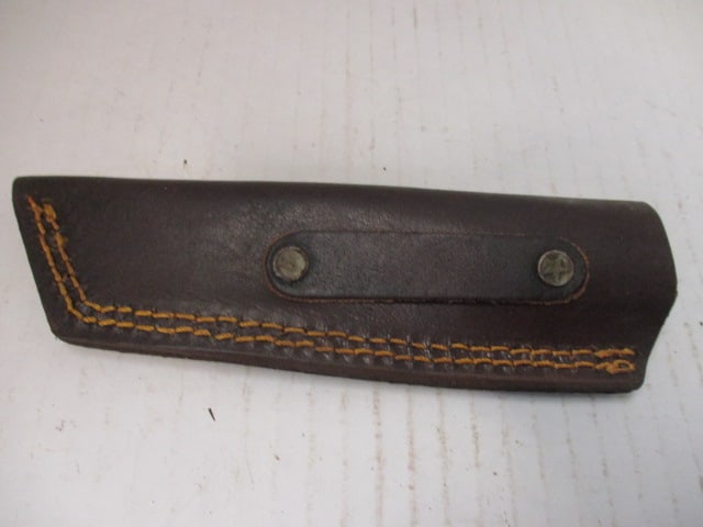 Textured Fixed Blade with Two-Tone Wood Handle - 7
