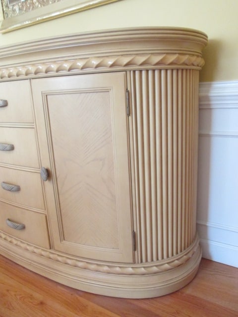 Hollywood Regency Neoclassical Style Curved Server - 2