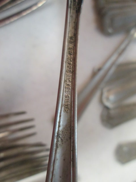 Grouping of Silverplated, Nickel Silver, Brazil Silver and 90 German Silver Flatware - 5