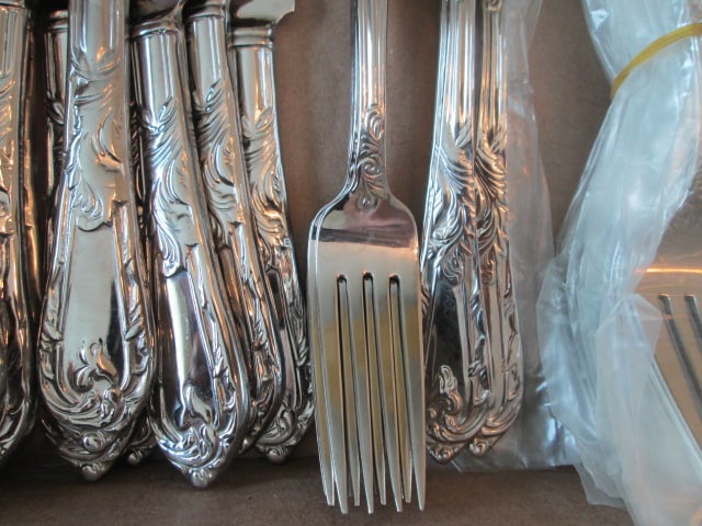 74 Pieces of Reed & Barton "Monique" Stainless Flatware - 6