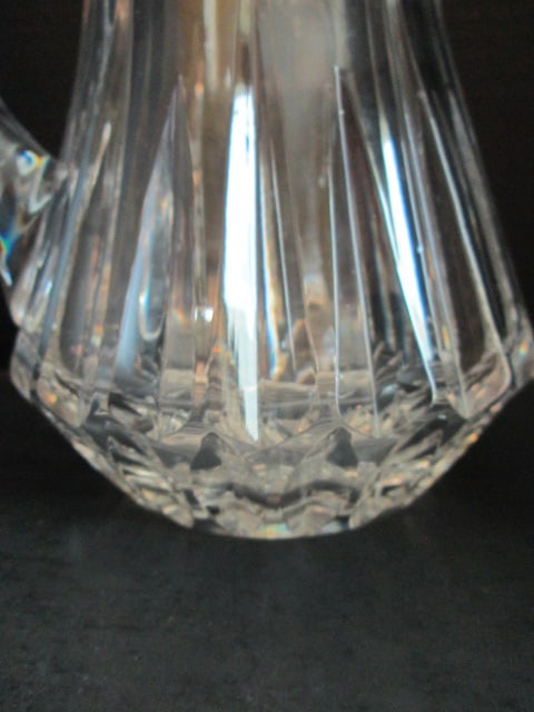 Vintage German Hand Cut Lead Crystal Pitcher - 2