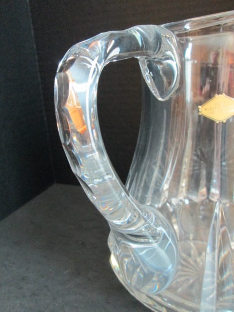 Vintage German Hand Cut Lead Crystal Pitcher - 5
