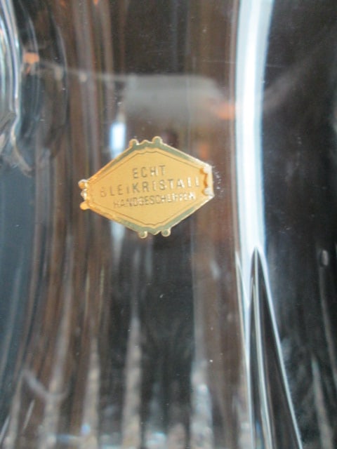 Vintage German Hand Cut Lead Crystal Pitcher - 6