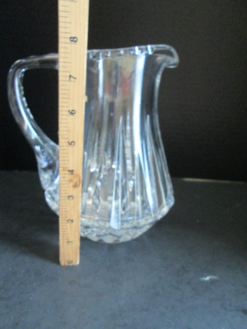 Vintage German Hand Cut Lead Crystal Pitcher - 7