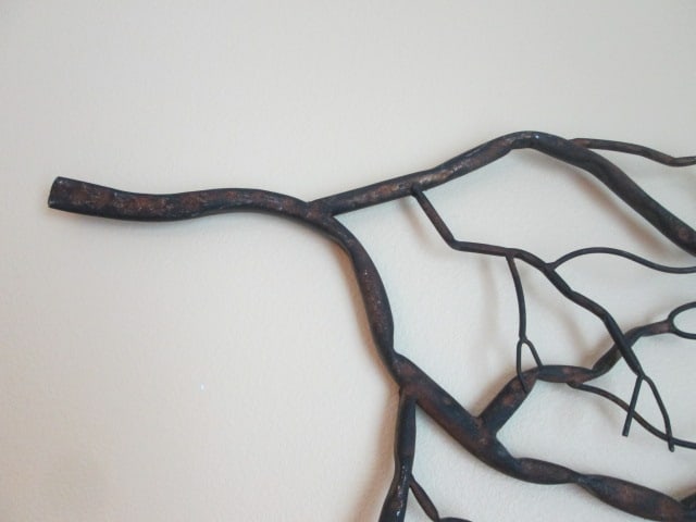 Bronzed Metal Tree Branch Wall Art - 4