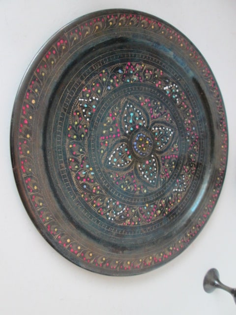 Decorative Middle Eastern Persian Style Engraved Metal Beverage Set - 7