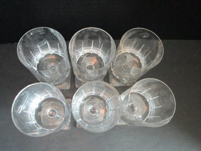 Six Rosenthal "Wedge Cut" White Wine Stems - 2