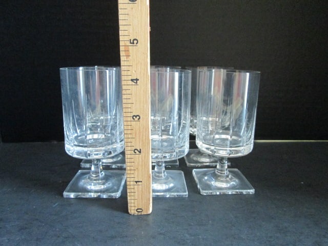 Six Rosenthal "Wedge Cut" White Wine Stems - 5
