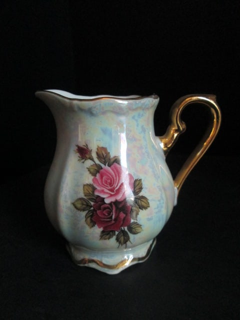 Vintage P.T. Tirschenreuth Bavaria German Porcelain Tea Set with Pearlescent Luster Finish - 10