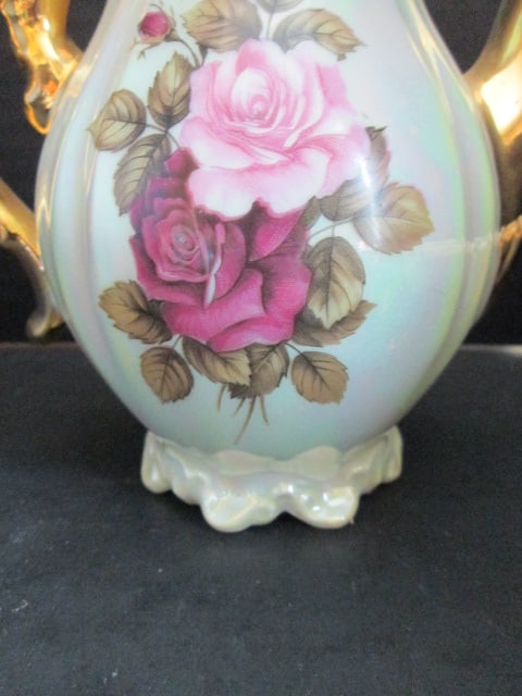 Vintage P.T. Tirschenreuth Bavaria German Porcelain Tea Set with Pearlescent Luster Finish - 13