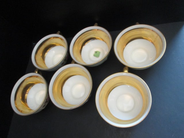 Vintage P.T. Tirschenreuth Bavaria German Porcelain Tea Set with Pearlescent Luster Finish - 4