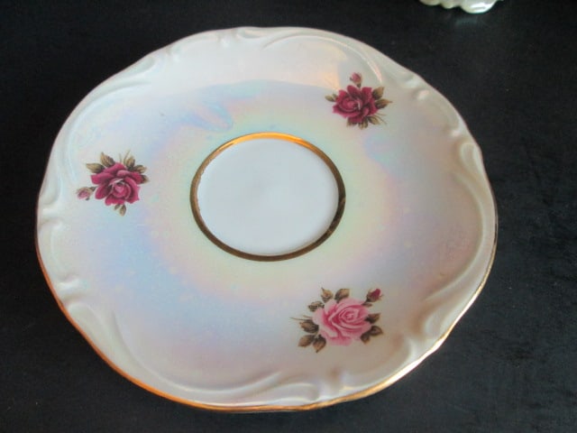 Vintage P.T. Tirschenreuth Bavaria German Porcelain Tea Set with Pearlescent Luster Finish - 6