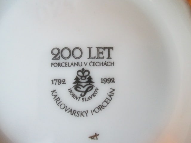 Karlovarsky Porcelain Czech Bohemia Porcelain Bud Vase - 4