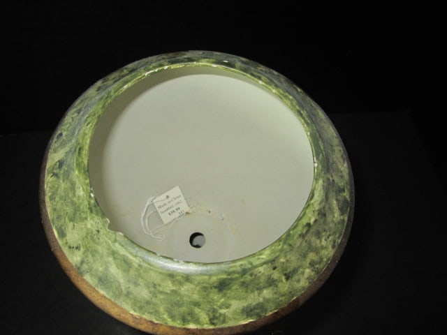 Hand Decorated Ceramic Urn with Neoclassical Motifs - 6