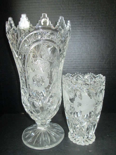 Two Cut Crystal Vases (1 of 7)