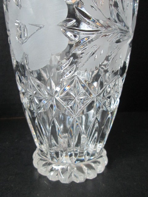 Two Cut Crystal Vases - 2