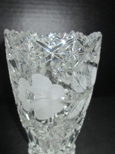 Two Cut Crystal Vases - 3