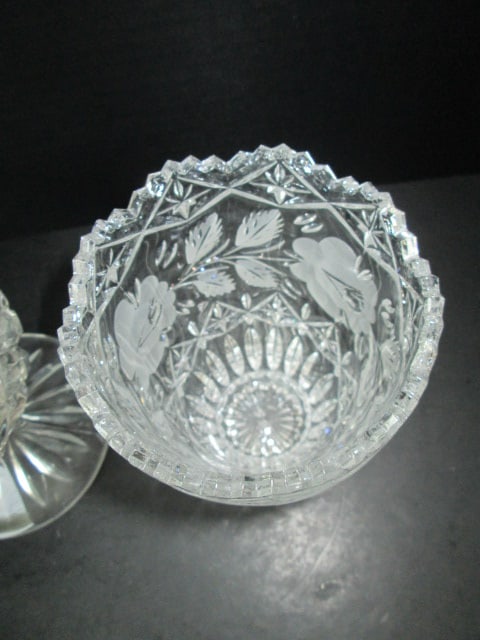 Two Cut Crystal Vases - 4