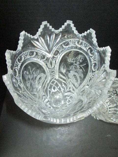 Two Cut Crystal Vases - 7