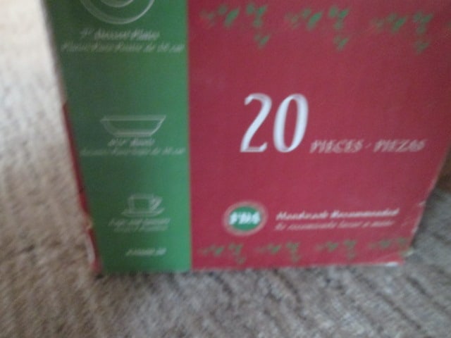 Two Gibson Poinsettia Holiday 20 Piece Dinnerware Sets in Original Boxes - 6