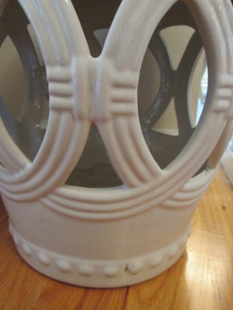 Ivory Ceramic Garden Stool - 2
