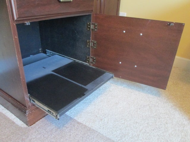 Miller Mahogany Finish 2 Piece Computer Desk with Bookcase Hutch - 12