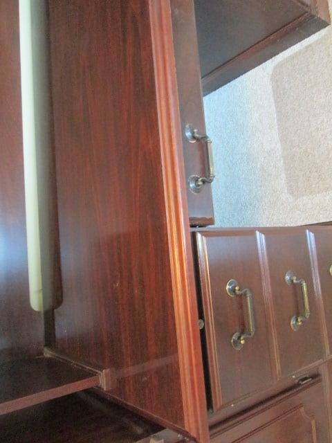 Miller Mahogany Finish 2 Piece Computer Desk with Bookcase Hutch - 4