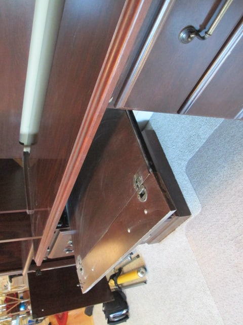 Miller Mahogany Finish 2 Piece Computer Desk with Bookcase Hutch - 7