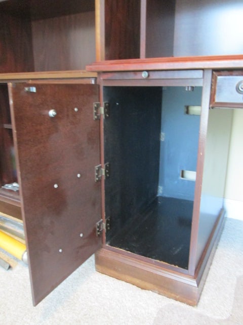Miller Mahogany Finish 2 Piece Computer Desk with Bookcase Hutch - 8