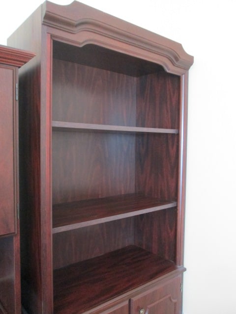Miller Mahogany Finish 1 Piece Bookcase - 2