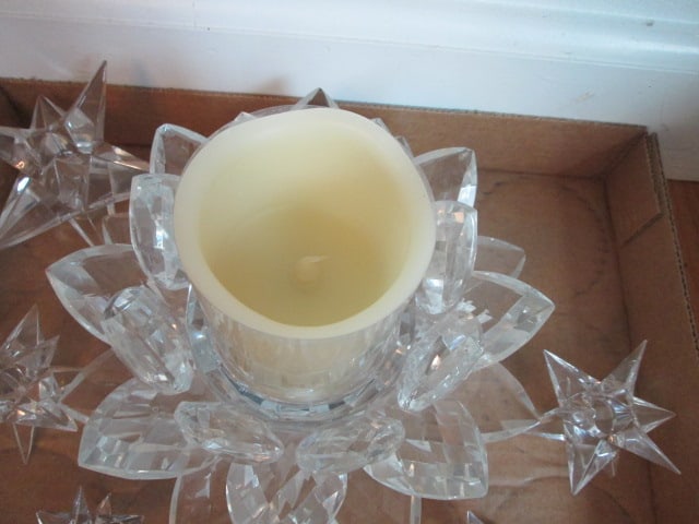 Crystal Candle Holders - 6