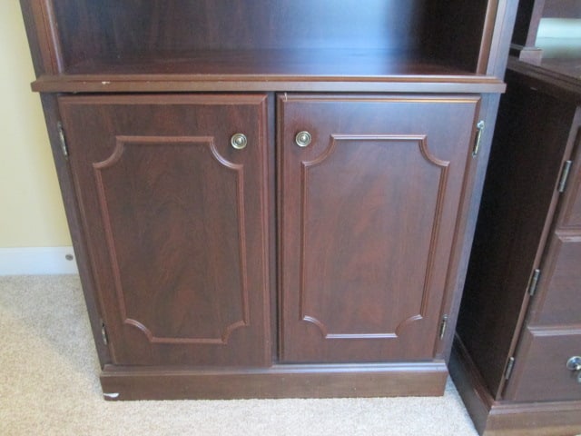 Miller Mahogany Finish 1 Piece Bookcase - 4