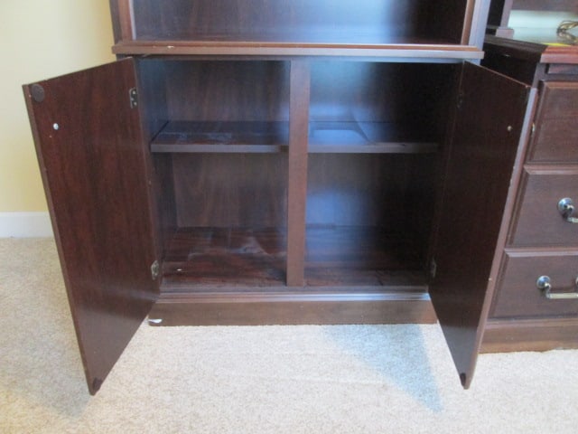 Miller Mahogany Finish 1 Piece Bookcase - 5