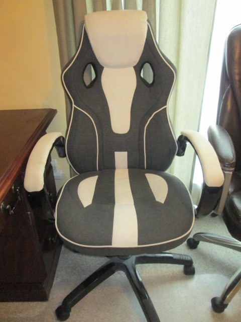 Ace Bayou Corp. 2 Tone Twill Ergonomic Office Chair: 25"w, Local Pickup Only