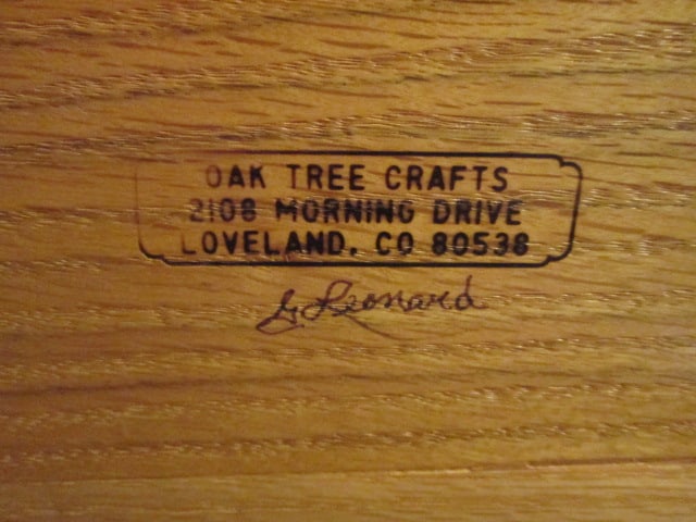 Leonard Signed Oak Tree Crafts Hand Crafted Sedan Touring Car - 6