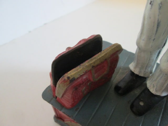 Handpainted Cast Metal "Uncle Sam" Mechanical Coin Bank - 6