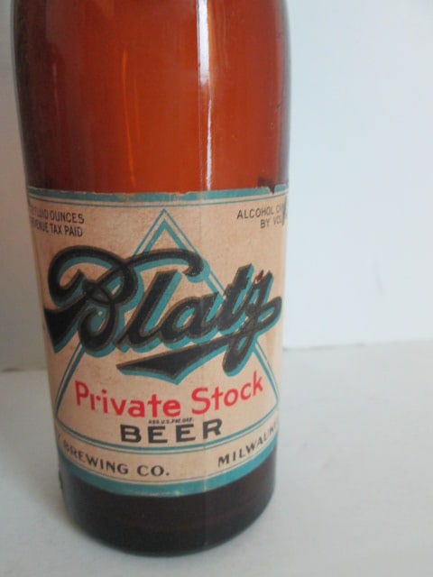 Vintage "Velvet" Tobacco Tin, "Tops" Mild Scotch Snuff Tin, "Blatz" Beer Bottle and - 10