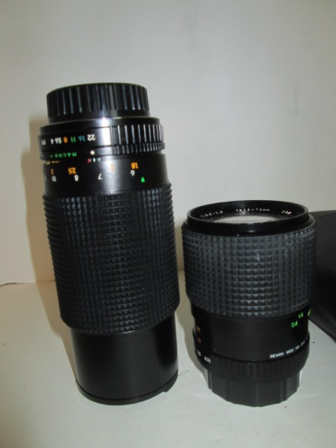 Three Sears 35mm Camera Zoom Lens and 3 Piece Filter Set - 2