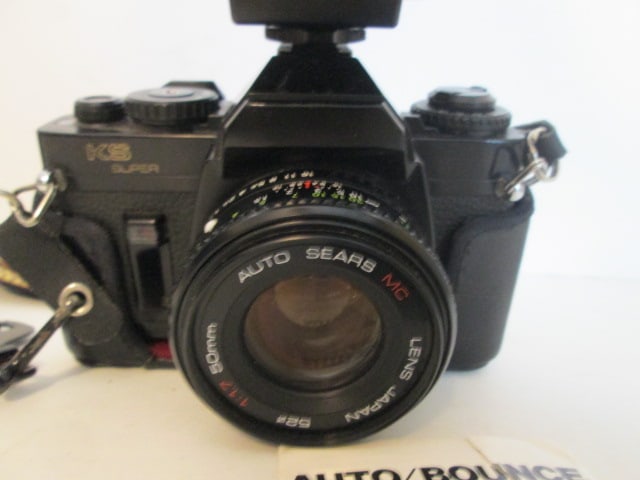Sears KS Super 35mm Camera with Vivitar Flash - 3