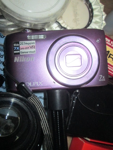 Nikon Coolpix S3500 Digital Camera, Tripods, Filters, Zeikos Flash, etc. - 3