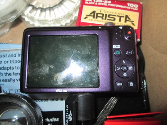 Nikon Coolpix S3500 Digital Camera, Tripods, Filters, Zeikos Flash, etc. - 4
