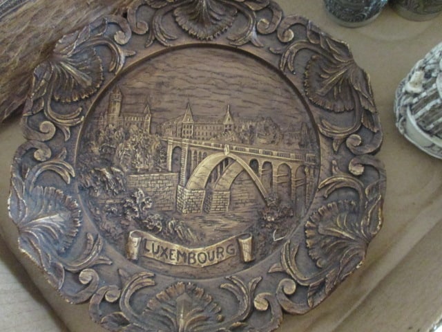 Grouping of Vintage European Carved/Embossed Souvenirs - 7