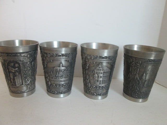 Grouping of Vintage European Carved/Embossed Souvenirs - 8
